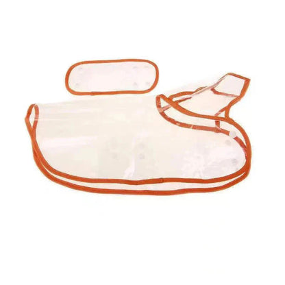 Transparent Dog Raincoat – Waterproof Hooded Pet Rainwear Jacket for Small Dogs