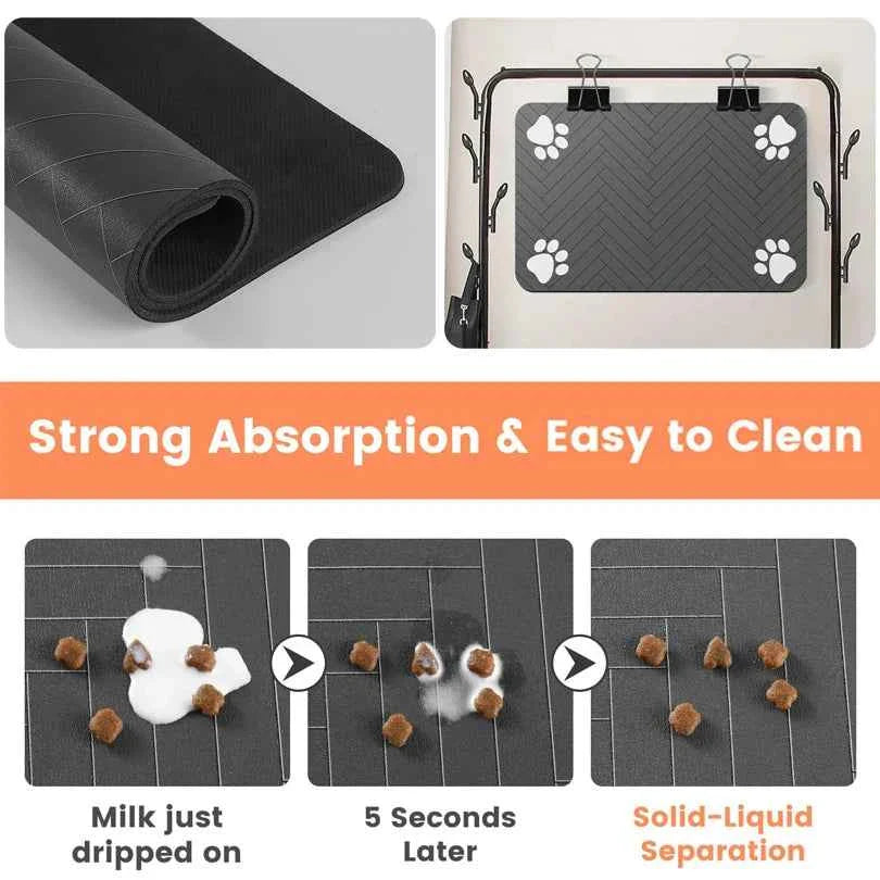 Waterproof Pet Feeding Mat for Clean Floors