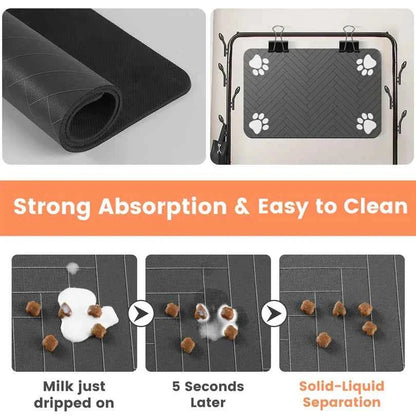 Waterproof Pet Feeding Mat for Clean Floors