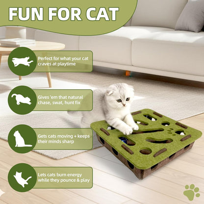 Cat Puzzle Toy with Ball