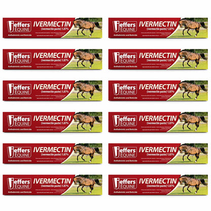 Jeffers Ivermectin Horse Dewormer Gel, Apple Flavored