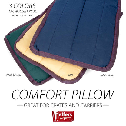 Jeffers Pet Washable Comfy Dog Pillow for Crates, Carriers, or Lounging