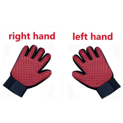 New Efficient Pet Grooming Cleaning Gentle Brush Gloves Pet Hair Remover Gloves