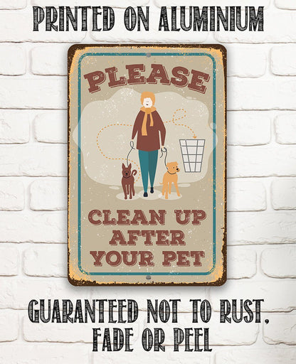 Please Clean Up After Pet - Metal Sign